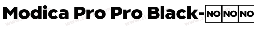 Modica Pro Pro Black字体转换